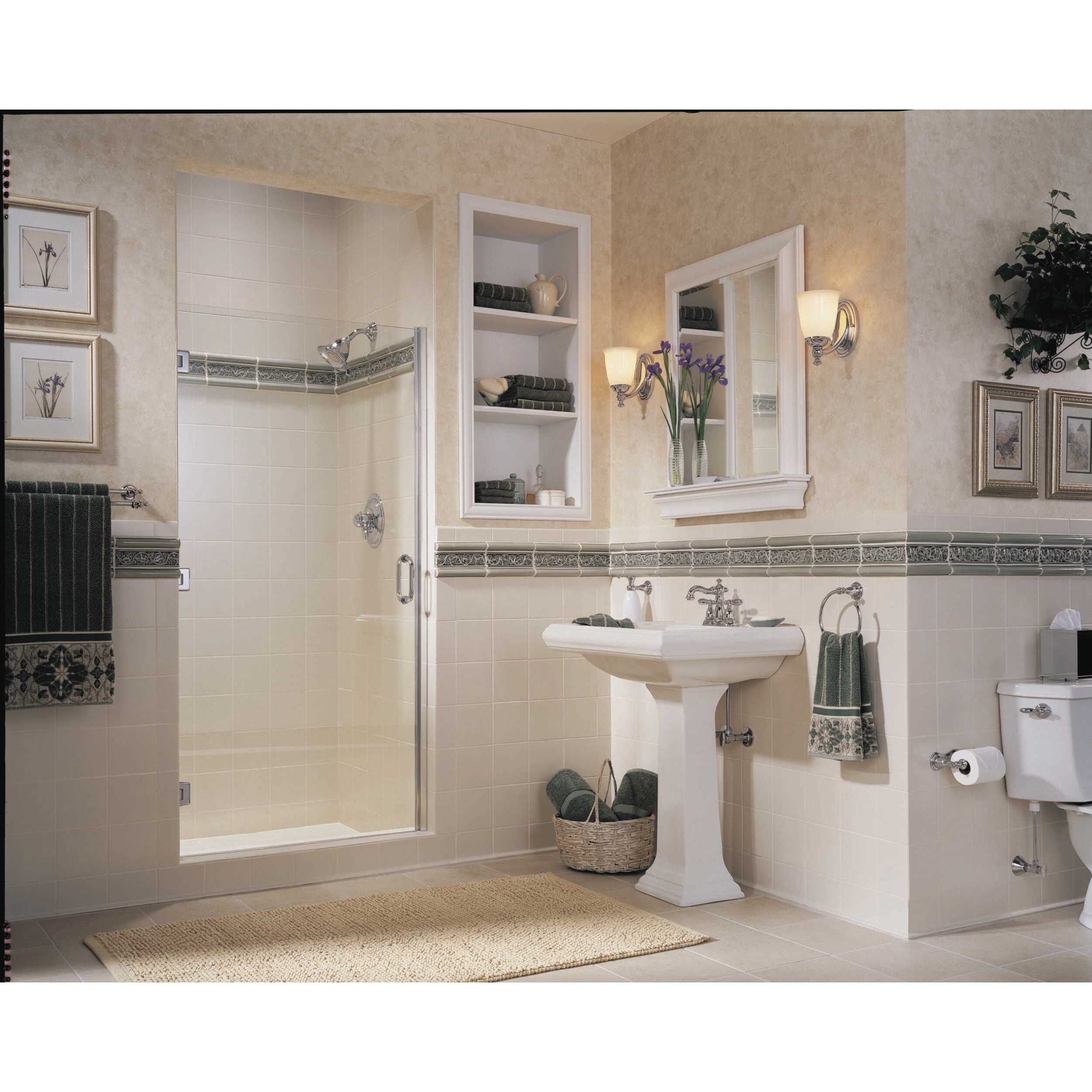 Victorian 1 Light 6 inch Polished Chrome Bath Vanity Wall Light, Delta